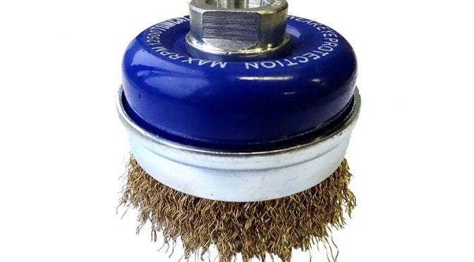 Tomcat 75mm Crimped BCTC Wire Cup Brush with Skirt